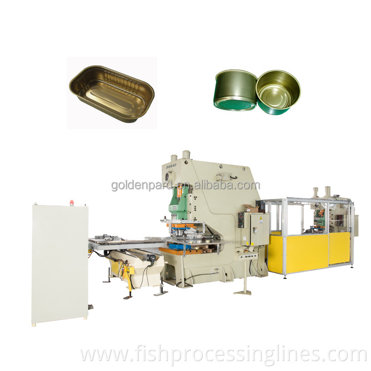 Automatic sardine tin can making machine metal food tin can making machine production line